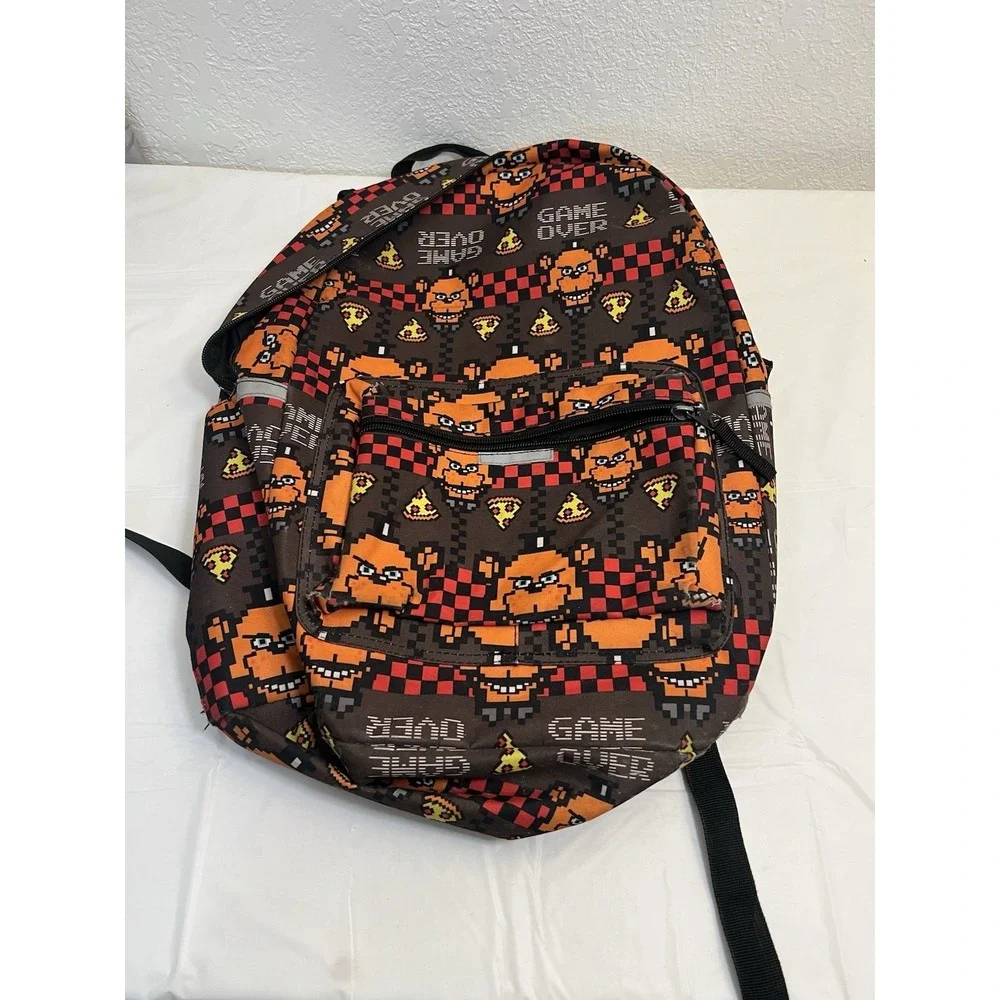 FNAF Bookbag Backpack Five Nights at Freddy's Game‎ Over Fazbear Unisex 20 X 15